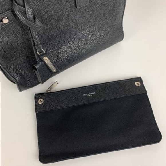 100% Authentic Like-New YSL Sac de Jour Baby - Soft Black Leather Crossbody Tote - Picture 5 of 11